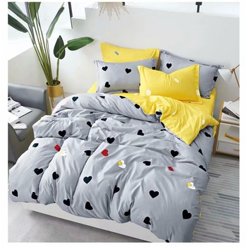 Lenjerie de pat Kotonia Home cu doua fete, 2 persoane, 4 piese, cearsaf de pat 230x250cm ; husa pilota 200x230cm; 2 fete perna 50x75 cm, model Amore Lenjerie de pat Kotonia Home cu doua fete, 2 persoane, 4 piese, cearsaf de pat 230x250cm ; husa pilota 200x230cm; 2 fete perna 50x75 cm, model Amore