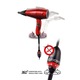 Uscator de par Valera Swiss Silent Jet 8500 Ionic Rotocord, Rosu