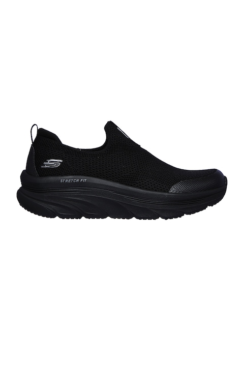 Skechers, Мрежести спортни обувки D'Lux Walker - Quick Upgrade, Черен
