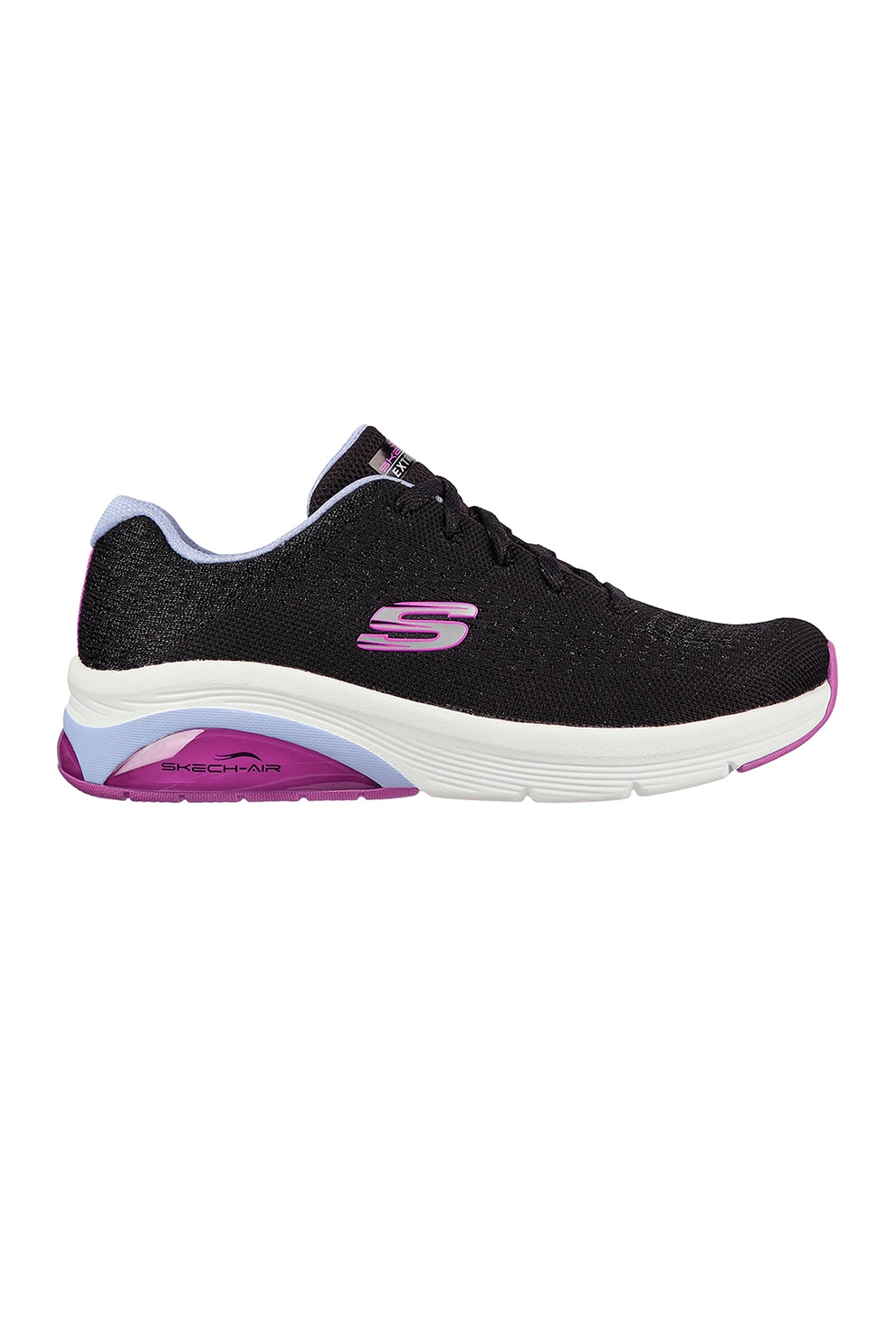 Skechers, Pantofi sport din material textil cu logo contrastant Air Extreme 2.0-Class, Negru