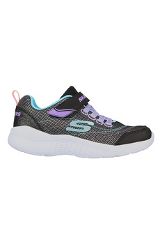 Skechers, Pantofi sport cu velcro Snap Sprints - Eternal Shine, negru, violet prafuit, albastru aqua Skechers, Pantofi sport cu velcro Snap Sprints - Eternal Shine, negru, violet prafuit, albastru aqua