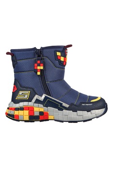Skechers, Ghete Mega Craft Cuboforce, Albastru prafuit/rosu/oranj Skechers, Ghete Mega Craft Cuboforce, Albastru prafuit/rosu/oranj