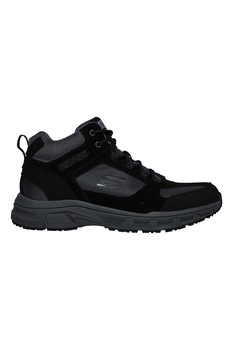 Skechers, Ghete din material textil si piele intoarsa Oak Canyo Ironhide, Negru Skechers, Ghete din material textil si piele intoarsa Oak Canyo Ironhide, Negru