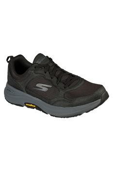 Skechers, Pantofi sport de piele ecologica si material textil Go Walk Outdoor Woodcrest, Negru stins Skechers, Pantofi sport de piele ecologica si material textil Go Walk Outdoor Woodcrest, Negru stins
