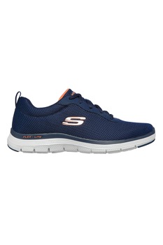 Skechers, Pantofi sport de plasa Flex Advantage 4.0 Providence, Albastru inchis