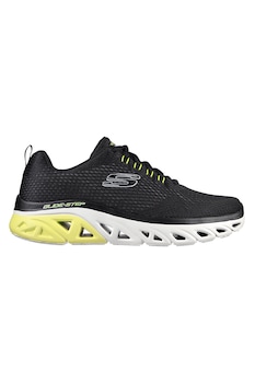 Skechers, Pantofi sport de plasa Glide-Step Sport - Wave Heat, Negru/ Verde lime Skechers, Pantofi sport de plasa Glide-Step Sport - Wave Heat, Negru/ Verde lime