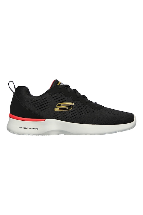 Skechers, Pantofi sport de plasa cu aspect tricotat Air Dynamight, Negru