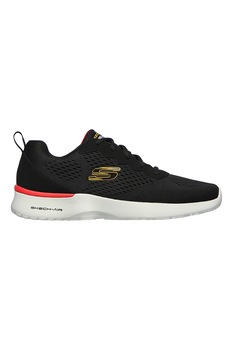 Skechers, Pantofi sport de plasa cu aspect tricotat Air Dynamight, Negru Skechers, Pantofi sport de plasa cu aspect tricotat Air Dynamight, Negru