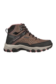 Skechers, Ghete impermeabile de piele si piele ecologica Selmen-My Turf, Maro Skechers, Ghete impermeabile de piele si piele ecologica Selmen-My Turf, Maro