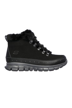 Skechers, Ghete de piele intoarsa cu aplicatii de nituri Synergy, Negru Skechers, Ghete de piele intoarsa cu aplicatii de nituri Synergy, Negru