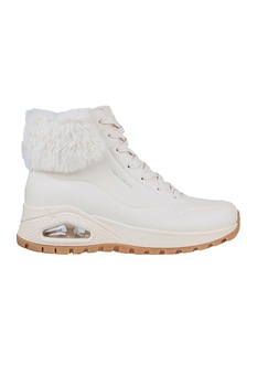 Skechers, Ghete wedge Uno Rugged Fall Air, Alb prafuit Skechers, Ghete wedge Uno Rugged Fall Air, Alb prafuit