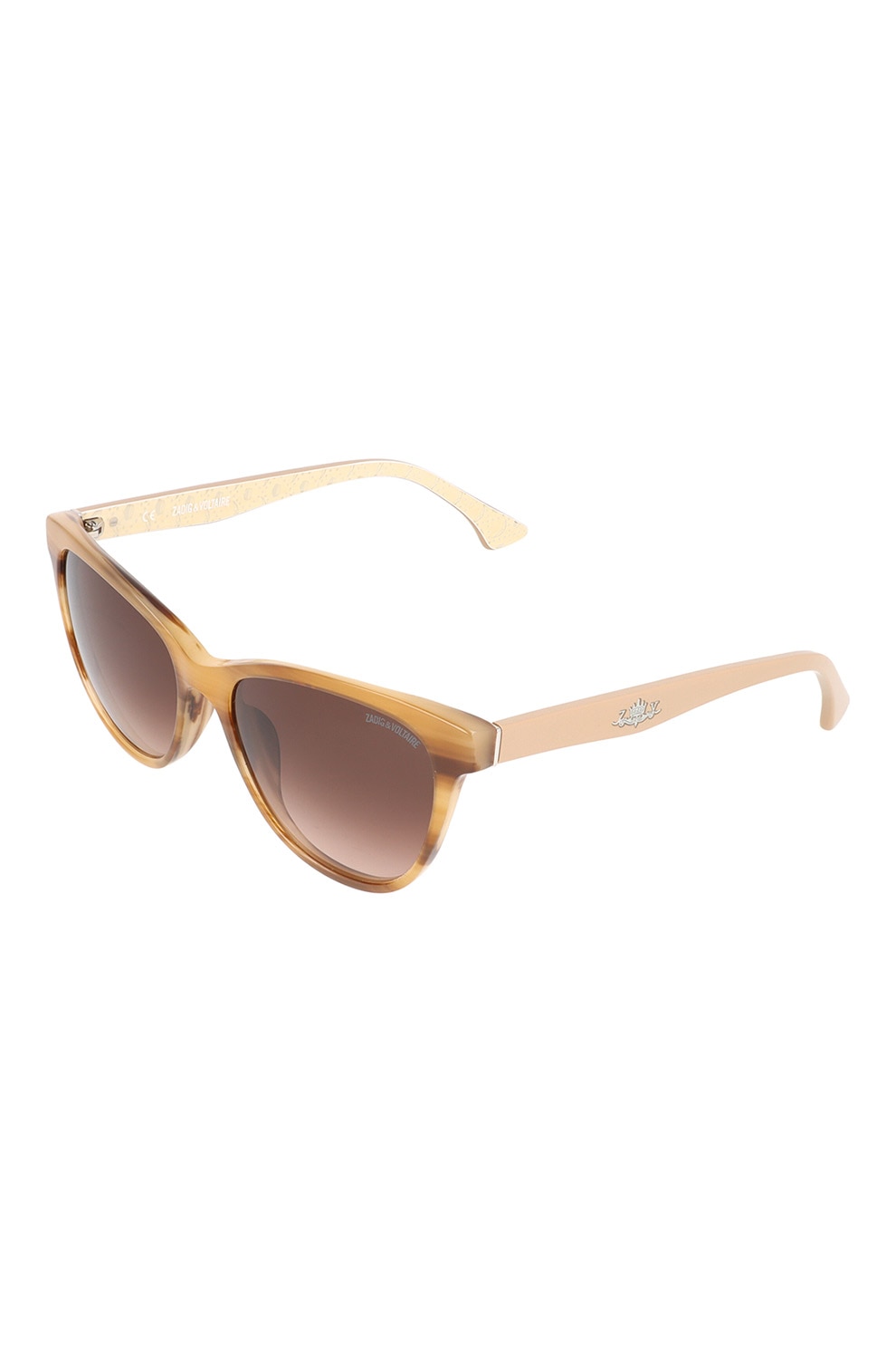 Zadig & voltaire, Ochelari de soare cu lentile in degrade, Oranj pal/Maro, 53-17-140 Standard
