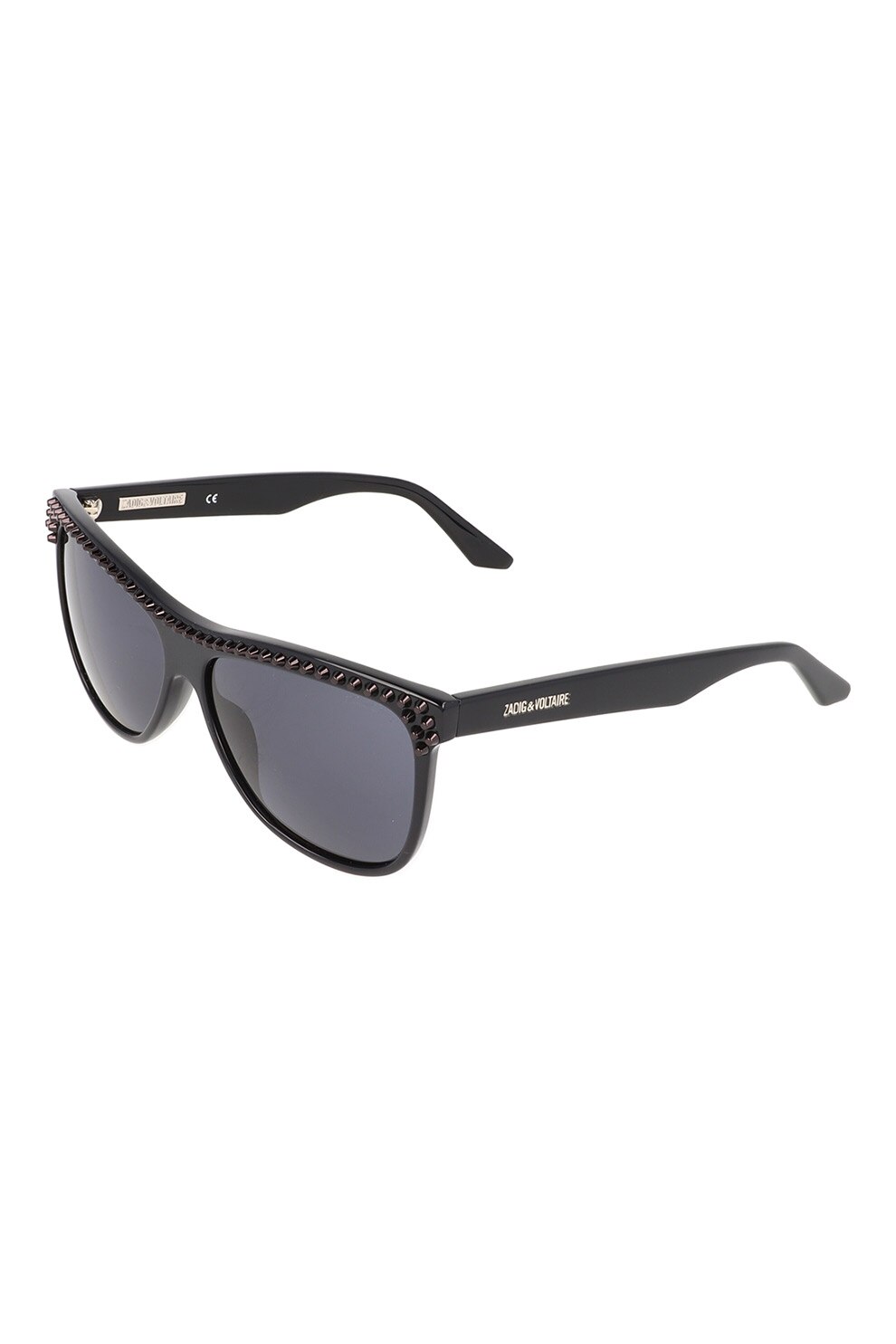 Zadig & voltaire, Ochelari de soare cu lentile polarizate, Negru/Gri hematit, 50-20-140 Standard