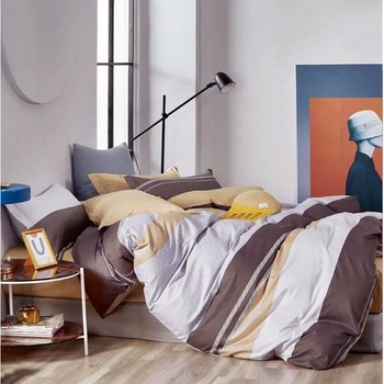 Set complet de lenjerie pentru pat dublu , din bumbac 100%, cu 2 fete de perna, Valentini Bianco , model TB010/23 Set complet de lenjerie pentru pat dublu , din bumbac 100%, cu 2 fete de perna, Valentini Bianco , model TB010/23