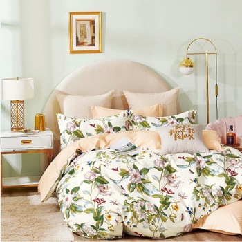 Set complet de lenjerie pentru pat dublu , din bumbac 100%, cu 2 fete de perna, Valentini Bianco , model TB010/17 Set complet de lenjerie pentru pat dublu , din bumbac 100%, cu 2 fete de perna, Valentini Bianco , model TB010/17