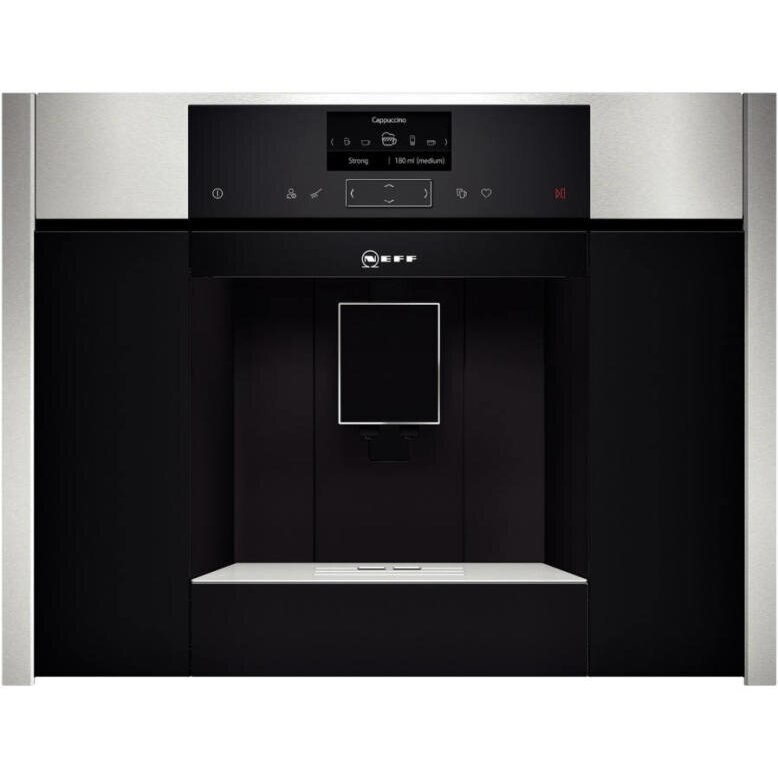 Expresor complet incorporabil Neff, presiune 19 bari, functie One Touch, AutoMilk clean C15KS61N0