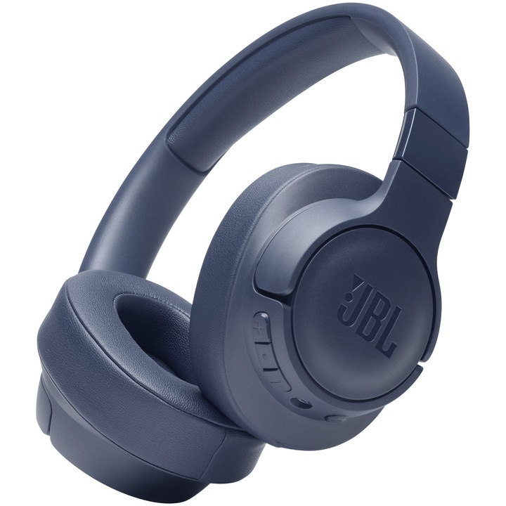 Аудио слушалки over-ear JBL Tune 710BT, Wireless, Bluetooth, Батерия 50H, Pure Bass Sound, Microfon, Син