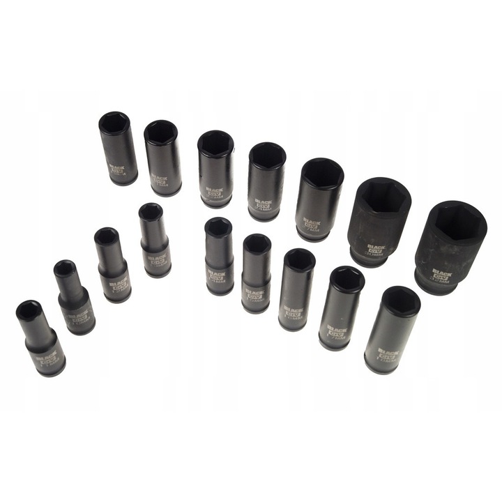 Hosszú dugókulcs készlet 10-32mm 16 db 1/2 BlackTools csm1104