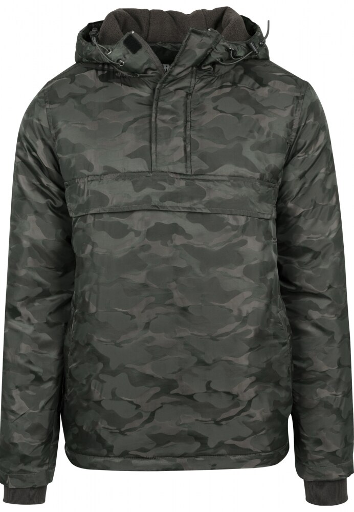 Jacheta Pulover cu captuseala Camo Urban Classics, Oliv-inchis, S