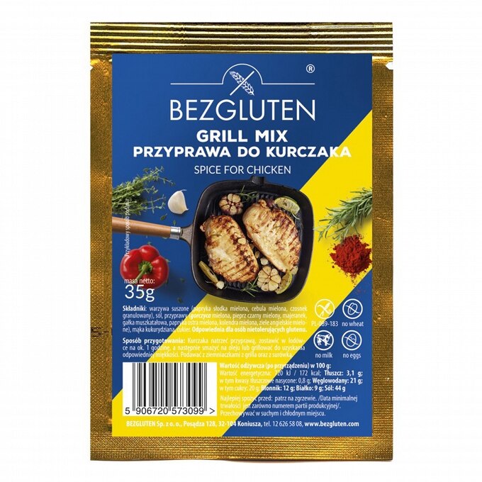Condimente pentru pui, fara gluten - 35g