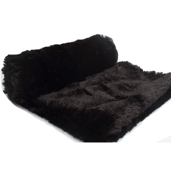 Tricotaje Polare blana, Par Minky Shaggy 18 mm, culoare Negru, dimensiune 50 x 160 cm Tricotaje Polare blana, Par Minky Shaggy 18 mm, culoare Negru, dimensiune 50 x 160 cm