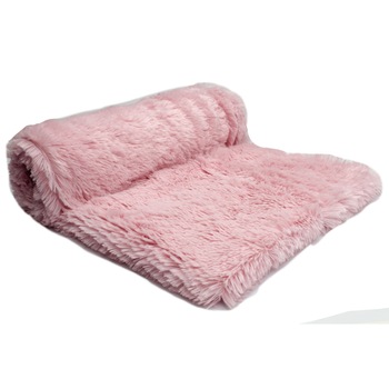 Tricotaje Polare blana, Par Minky Shaggy 18 mm, culoare Roz deschis, dimensiune 50 x 160 cm Tricotaje Polare blana, Par Minky Shaggy 18 mm, culoare Roz deschis, dimensiune 50 x 160 cm