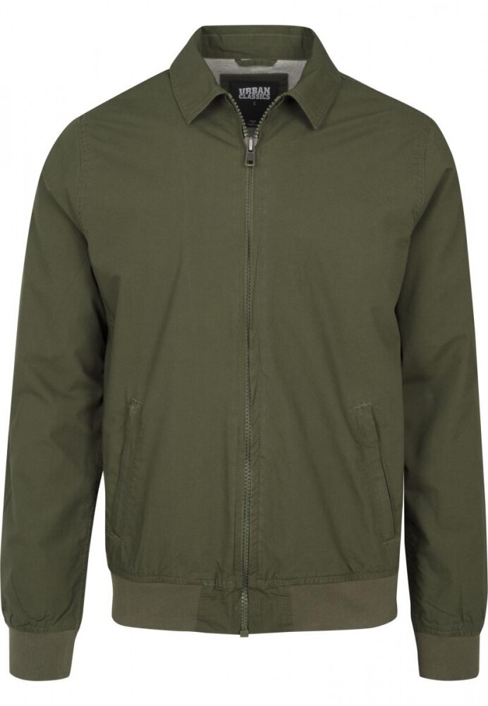 Geaca casual bumbac Urban Classics, Oliv-inchis, 3XL