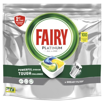 Detergent pentru masina de spalat vase Fairy Platinum, 100 spalari