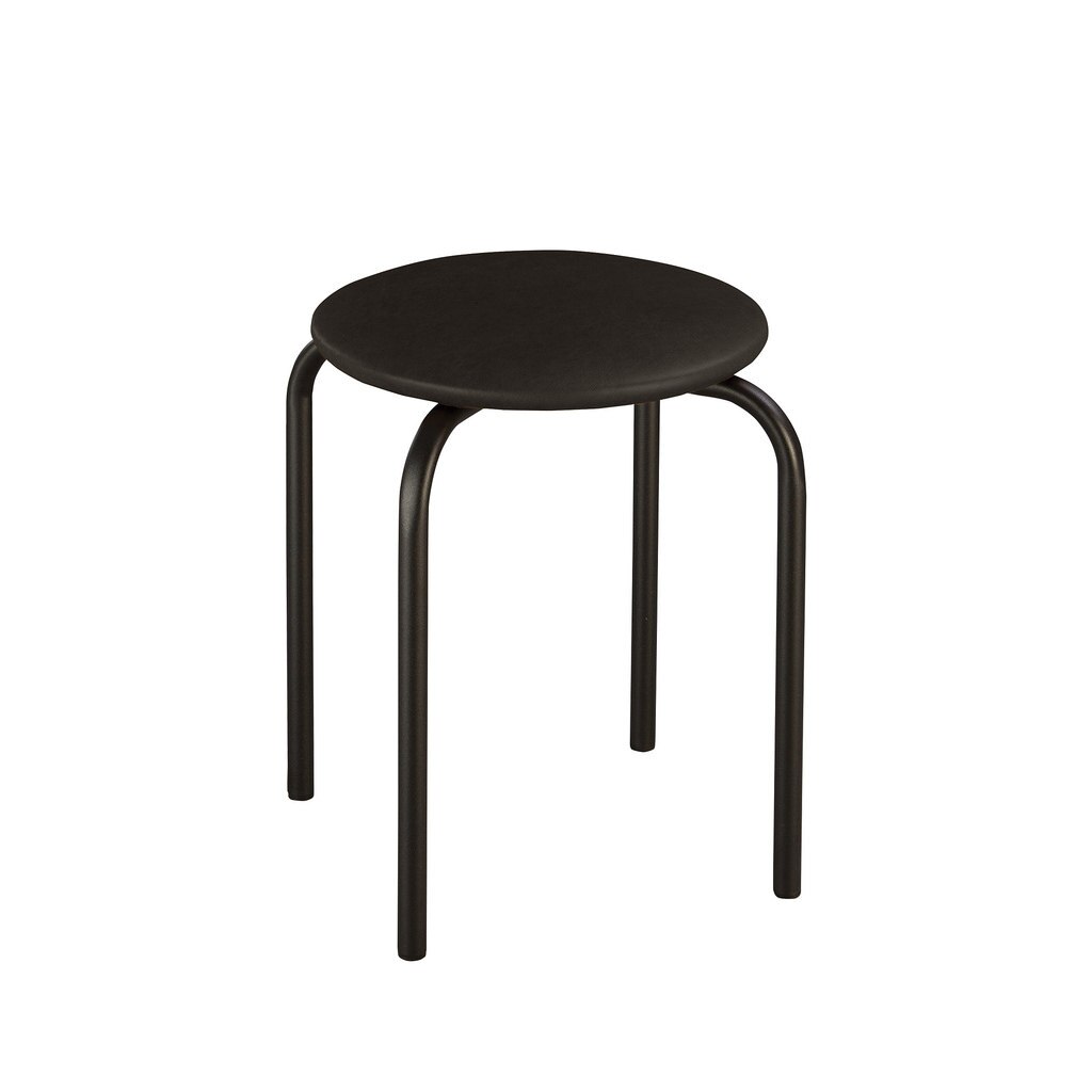 Scaun bucatarie CHICO Black, Negru piele ecologica