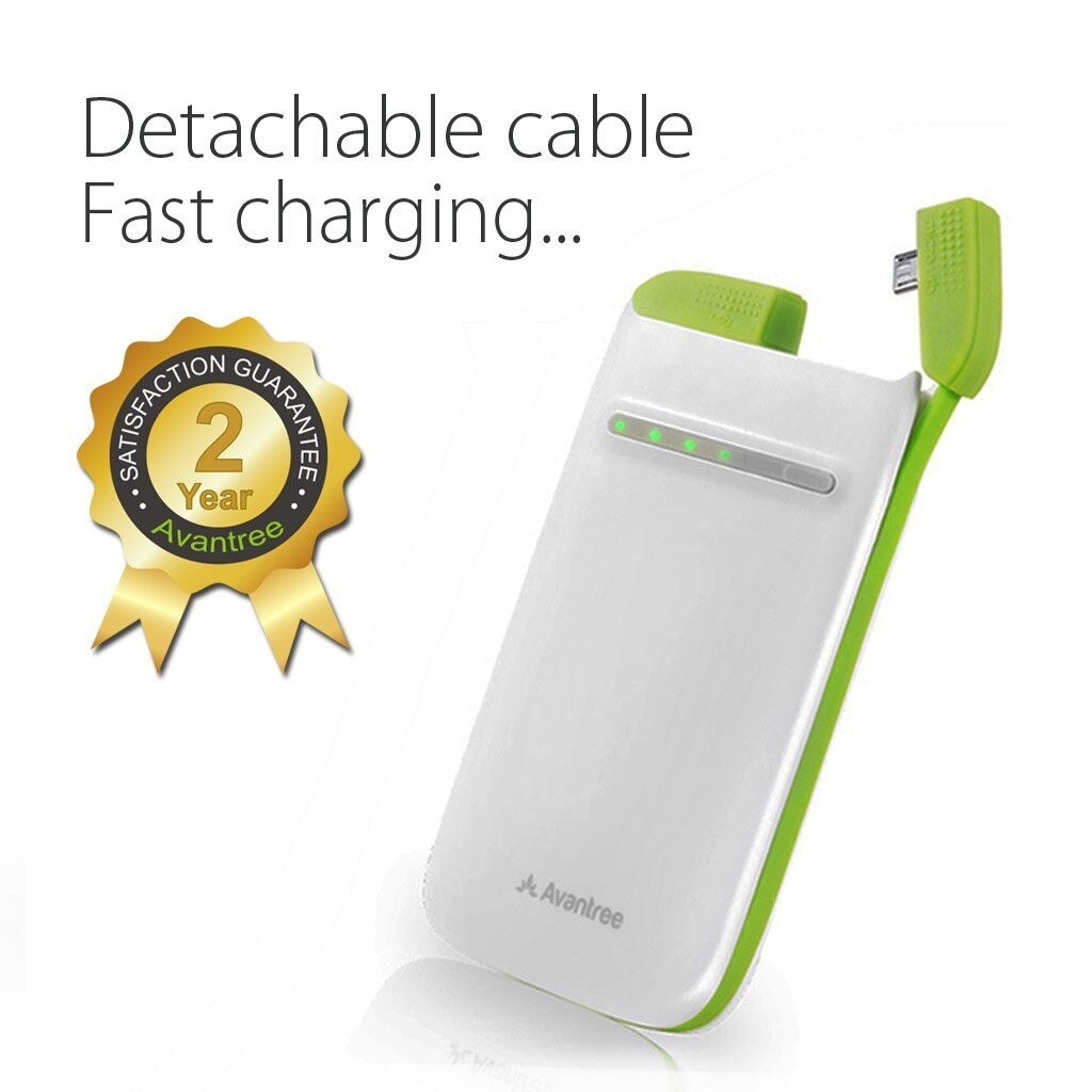 Power Bank Avantree Juna 3400mA, incarcare rapida, Celule Lithium-Polymer, 1 x USB 1A