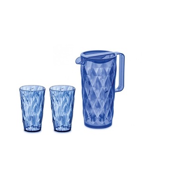 Carafa cu 2 pahare Koziol Crystal Carafa cu 2 pahare Koziol Crystal