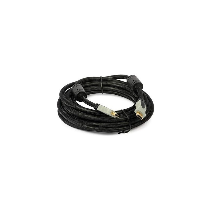 Cablu HDMI 5m aurit 28AWG v1.4 High Speed cu Ethernet