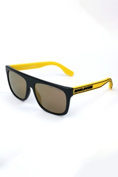 Marc Jacobs, Ochelari de soare unisex cu lentile uni, Negru/Galben, 56-17-150 Standard Marc Jacobs, Ochelari de soare unisex cu lentile uni, Negru/Galben, 56-17-150 Standard