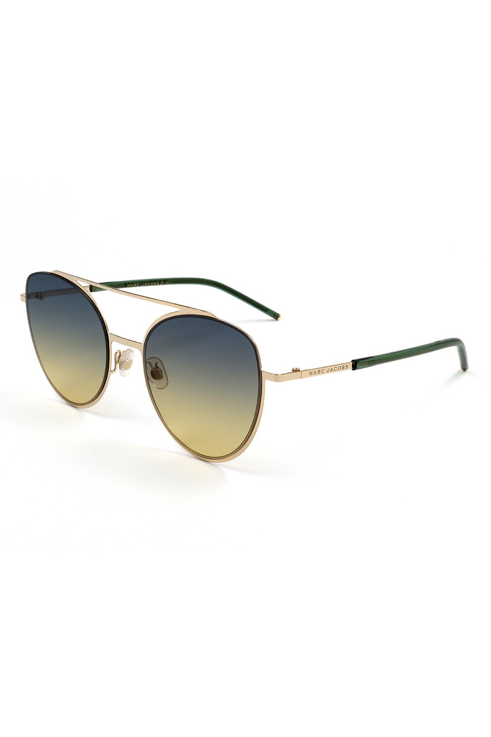 Marc Jacobs, Ochelari de soare aviator cu lentile in degrade, Auriu, 53-20-140 Standard