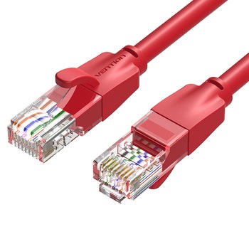 Cablu de retea CAT6 UTP, rosu, 1 metru, Vention Cablu de retea CAT6 UTP, rosu, 1 metru, Vention