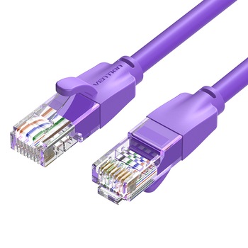Cablu de retea CAT6 UTP, purple, 1 metru, Vention Cablu de retea CAT6 UTP, purple, 1 metru, Vention