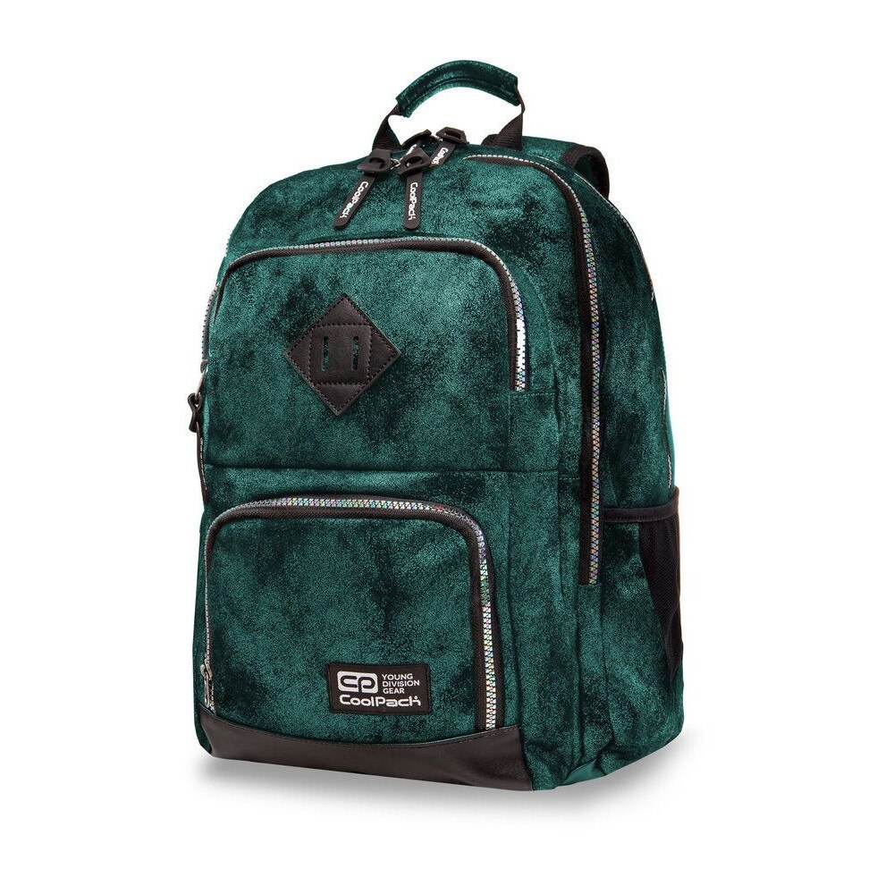 Ghiozdan scoala CoolPack Unit Diamond Turquoise, 32 x 45 x 15 cm, Verde