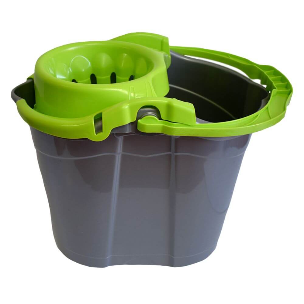 Galeata cu Storcator Misavan, 14 L, Gri cu Verde