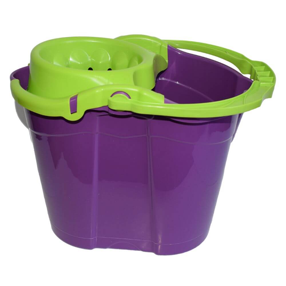 Galeata cu Storcator Misavan, 14 L, Mov cu Verde