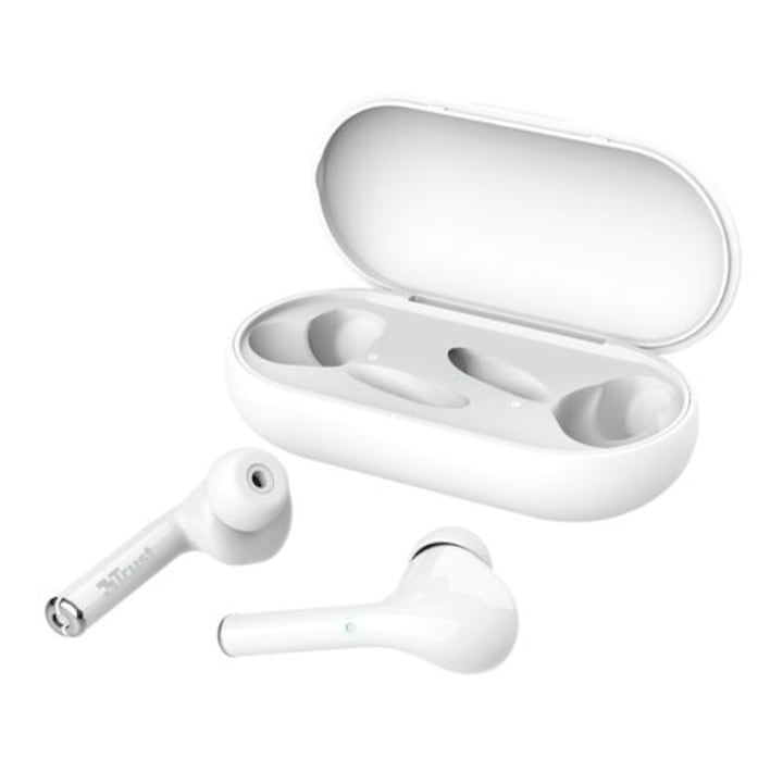 Trust Nika Touch Bluetooth vezeték nélküli fülhallgató, fehér
