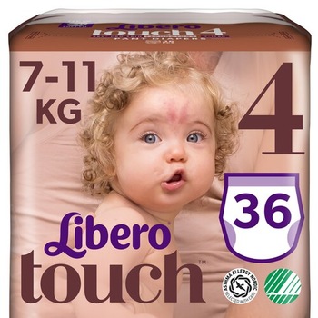 Libero Touch 4 scutece chilot 7-11 kg, 36 bucăți
