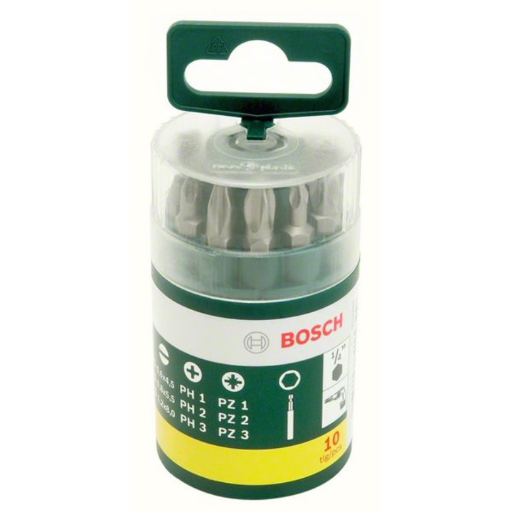Bosch 10 részes csavarozófej készlet