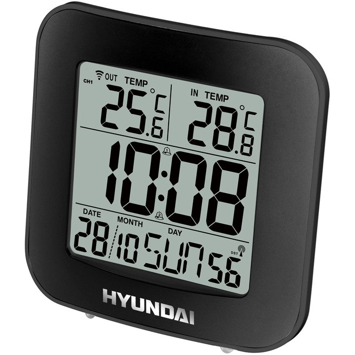 Hyundai WS7236 időjárás állomás, fekete