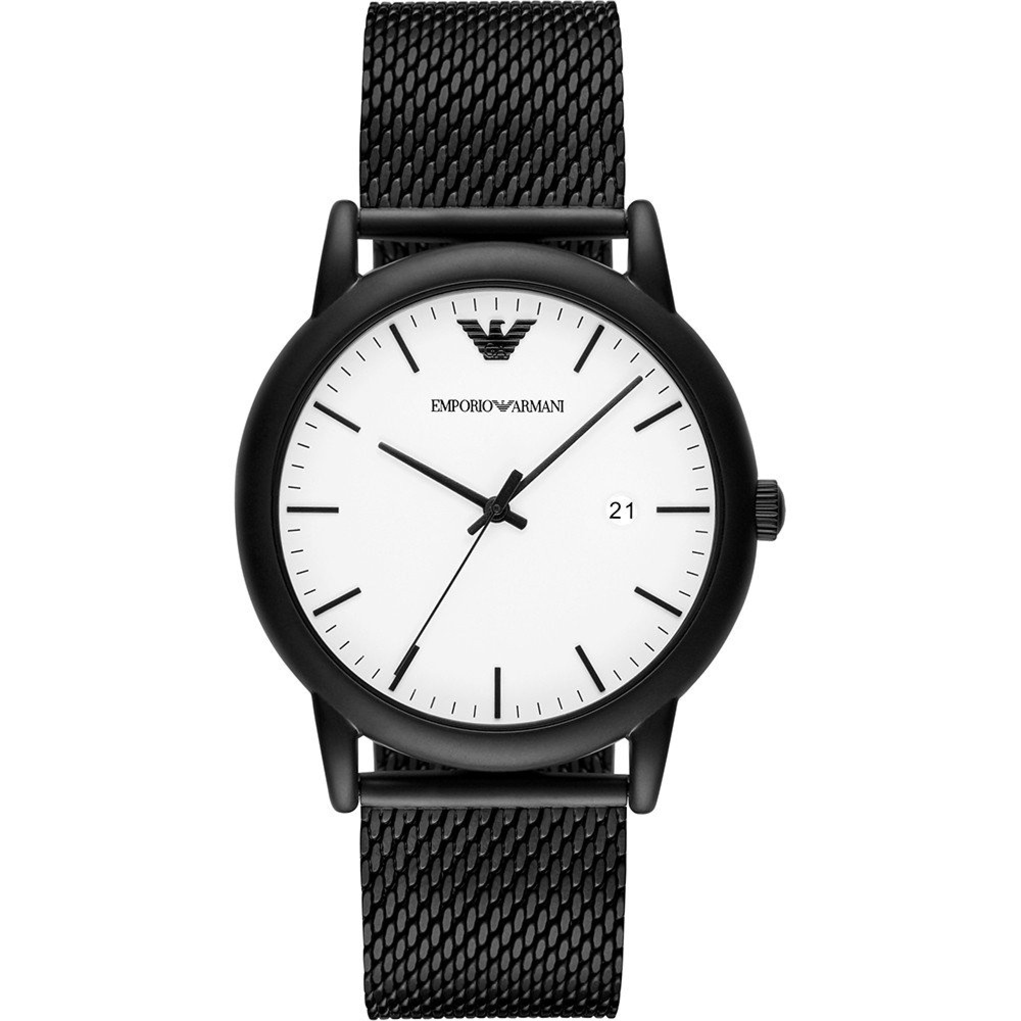 Ceas Emporio Armani AR11046, Inox, Negru/Alb