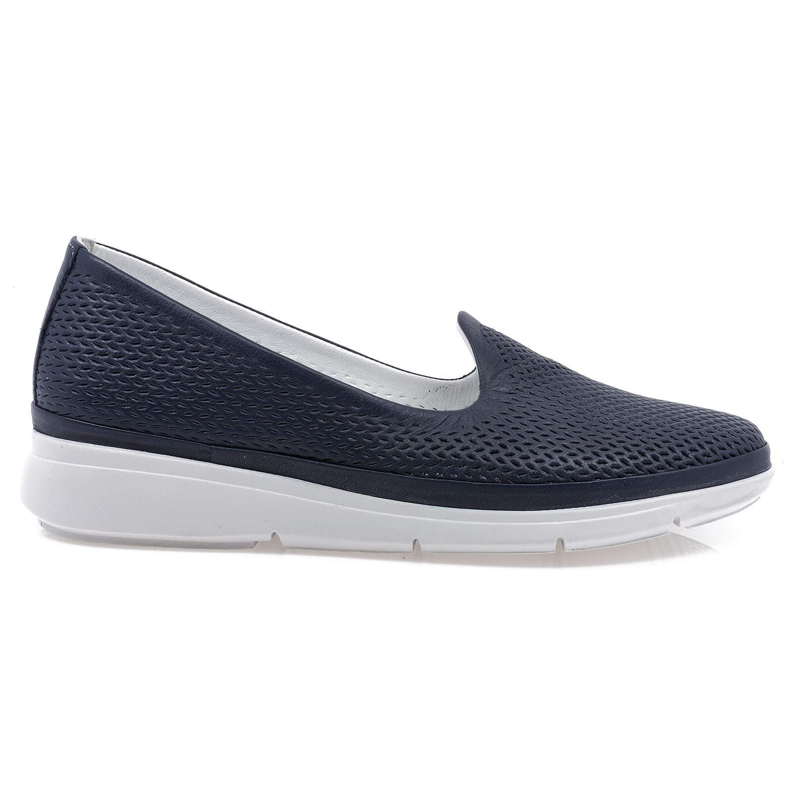 Pantofi dama, Caspian, CAS-400-B, casual, piele naturala, Bleumarin