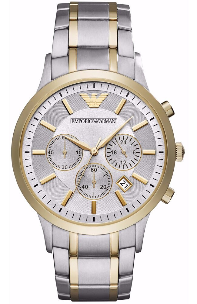 Ceas Emporio Armani AR11076, Inox, Argintiu/Auriu