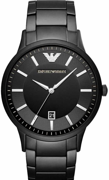 Emporio Armani AR11079 óra, rozsdamentes acél, fekete