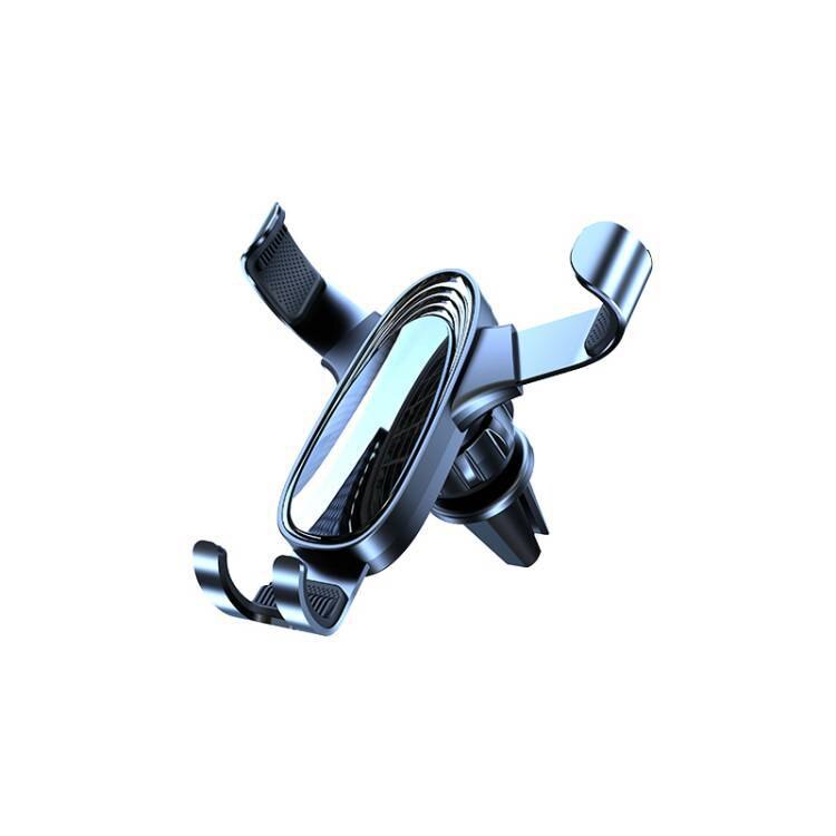 Suport auto pentru telefon, Vaxiuja, Aluminiu/ABS, Negru, 10.1x9.8x9.1 cm