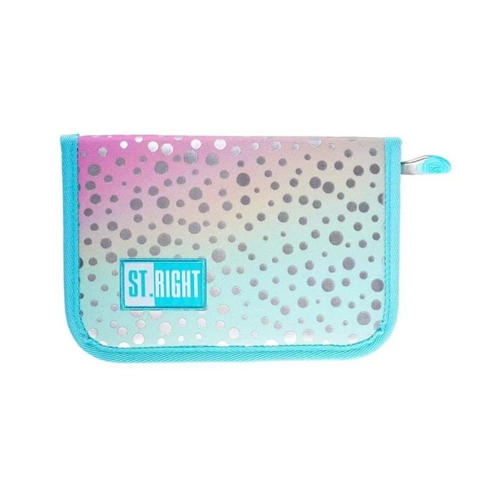 Penar neechipat 1 fermoar 2 extensii Majewski, Gama St. Right, Colectia Ombre Mermaid, PC-03, 21x14x3.5 cm