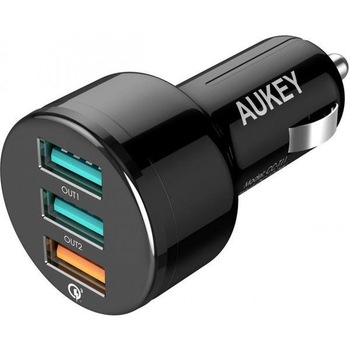 Incarcator auto AUKEY, Expedition Series, 42W, 3-Port QC 3.0 Incarcator auto AUKEY, Expedition Series, 42W, 3-Port QC 3.0
